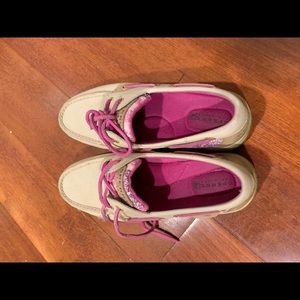 Pink & Cream Sperrys